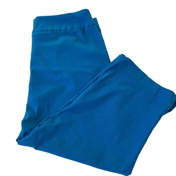 Anthonys Womens Turquoise Blue Pull On Clamdigger Crop Pant Size 12 - Picture 1 of 9